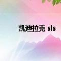 凯迪拉克 sls