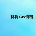 林肯suv价格