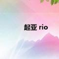 起亚 rio