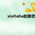 xixihaha的意思