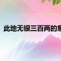 此地无银三百两的意思