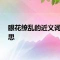 眼花缭乱的近义词的意思