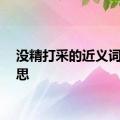 没精打采的近义词的意思