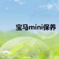 宝马mini保养