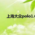 上海大众polo1.6