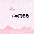 suo的意思