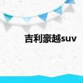 吉利豪越suv