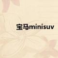 宝马minisuv