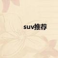 suv推荐