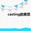 casting的意思