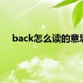 back怎么读的意思