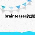 brainteaser的意思