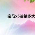 宝马x5油箱多大