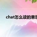 chat怎么读的意思