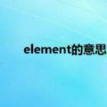 element的意思