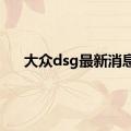 大众dsg最新消息