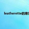 leatherette的意思