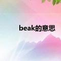 beak的意思