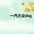 一汽大众dsg