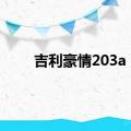 吉利豪情203a