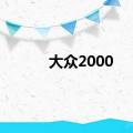 大众2000