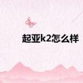 起亚k2怎么样