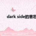 dark side的意思