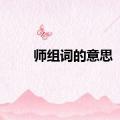 师组词的意思