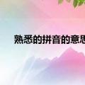 熟悉的拼音的意思