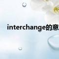 interchange的意思