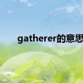 gatherer的意思