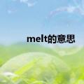 melt的意思