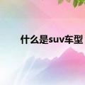 什么是suv车型