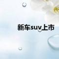 新车suv上市