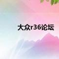 大众r36论坛