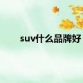 suv什么品牌好