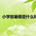 小学放暑假是什么时候