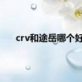 crv和途岳哪个好