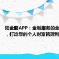 陆金服APP：金融服务的全新平台，打造您的个人财富管理利器