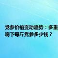 党参价格变动趋势：多重因素影响下每斤党参多少钱？