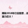 揭秘2018年行业前景，这些行业潜力巨大！