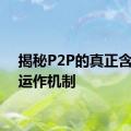 揭秘P2P的真正含义与运作机制